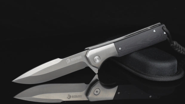 NedFoss Pocket Knife for Men, 4 inch D2 Steel Folding Knife with Clip, G10  Handle, Safety